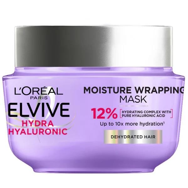L'oreal Elvive Elvive Hydra Hyaluronic Moisture Wrapping Mask, For Dry Or Dehydrated Hair, 300Ml - Image 2
