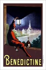 Leonetto Cappiello – Bénédictine (Stretched Canvas) FREE SHIPPING