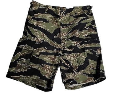 Tru-Spec Vietnam Tiger Stripe BDU Shorts W/Zip Fly 100% Cotton RS 4258 6 Pocket
