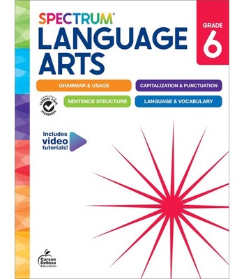 Spectrum Grade 6 Language Arts Workbook, ELA Middle School Books for Kids Ag...