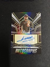 2023 Panini Chronicles -Obsidian Autographs Luis Matos #OA-LM Electric Yellow/10