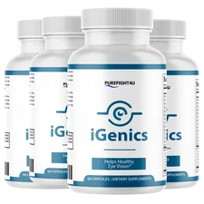 iGenics Eye & Vision Health Natural Formula Supplement - I Genics - 4 Bottles