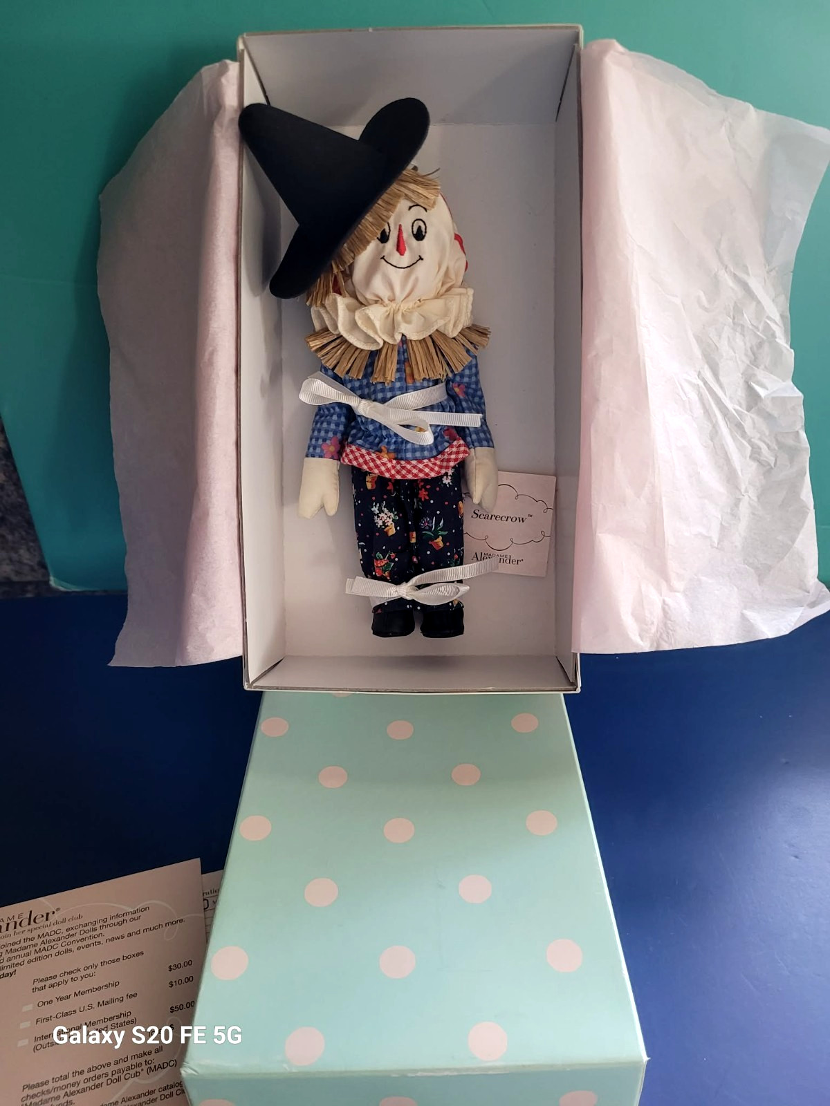 2003 Madame Alexander THE WIZARD OF OZ - SCARECROW  New in B