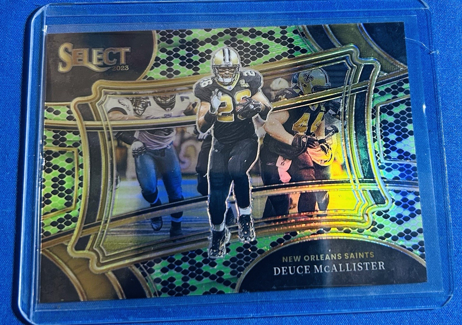 2023 Panini Select - Deuce McAllister RC- *Green and Black Snakeskin Prizm 1/2*