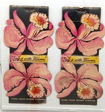 2 Vintage matchbook covers advertising Dawson Floral & Gift Shop Iola Kansas