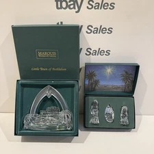 Waterford Marquis Crystal Nativity Wise Men Holy Family Little Town of Bethlehem