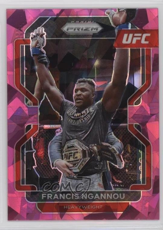 2022 Panini Prizm UFC Pink Ice Prizm Francis Ngannou #153 9cf