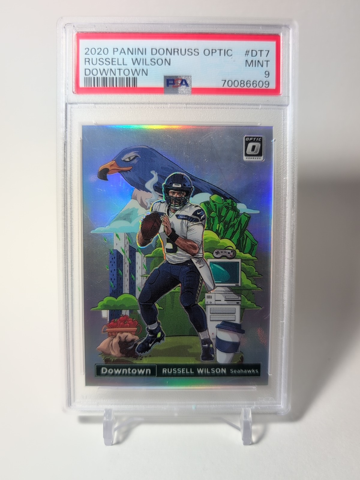 Russell Wilson 2020 Optic Downtown PSA 9