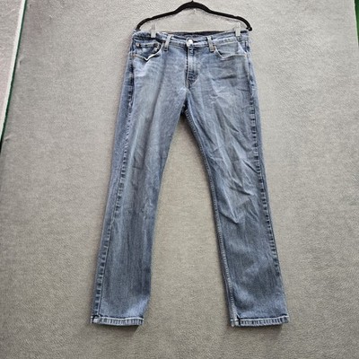 Levi's Men Jeans 33X30 Light Blue Denim Slim Fit 28'' Inseam