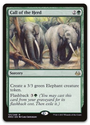 Call of the Herd #121 (LP) Modern Masters 2017 MM3 Magic MTG
