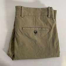 Calibre Mens Beige Slim Straight Italian Fabric Chino Stretch Pants Size 28 Good
