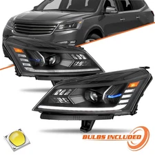 【Unique】 For 2013-2017 Chevy Traverse Headlamps Full Led Headlights Left & Right