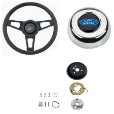 Grant Classic Style Wheel & Steering Wheel Installation Kit & Chrome Horn Button