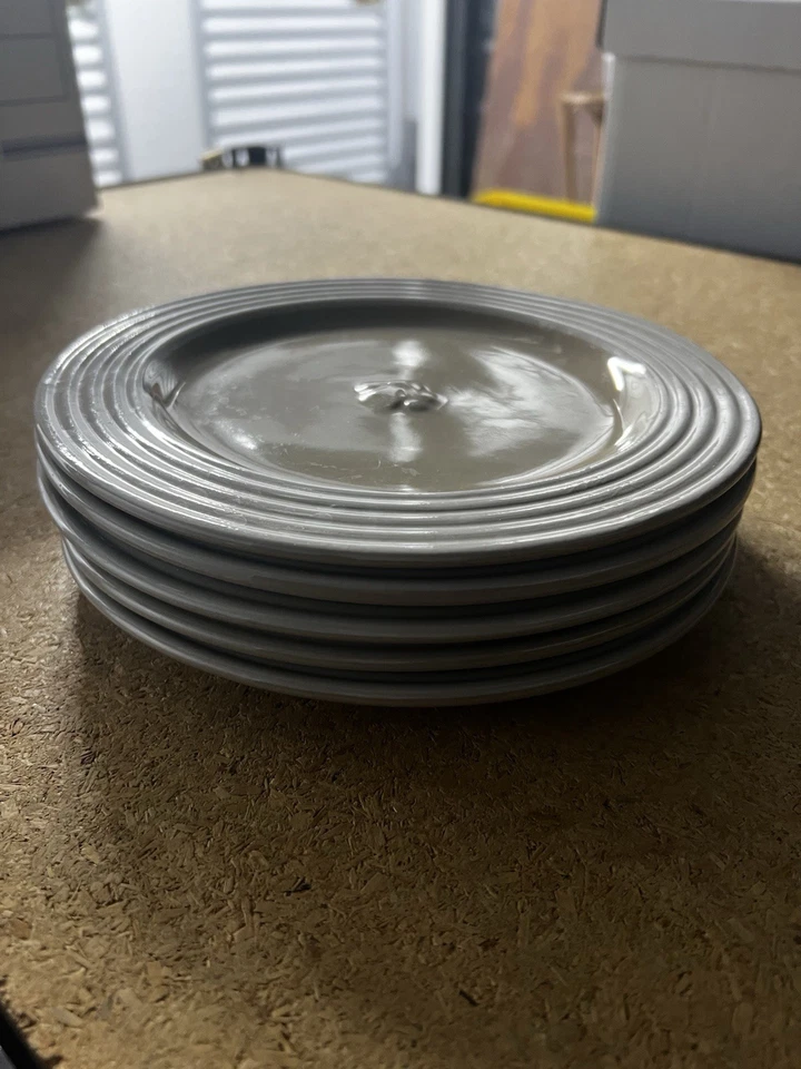 Juego de 5 platos de gres de chef mimado, 8 3/4 pulgadas Foto 2 de 4