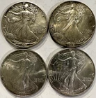 Lot of 4 American Silver Eagles $1 1989 1991 1992 1993 1 oz .999 Silver US Coins