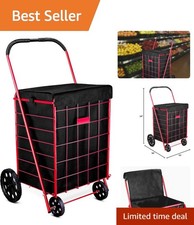 Elegant Waterproof Shopping Cart Liner with Adjustable Straps - 18" x 15" x 24"