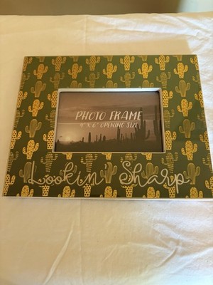Southwest Photo Frame- Cactus- Looking Sharp  Desert Design 4x6