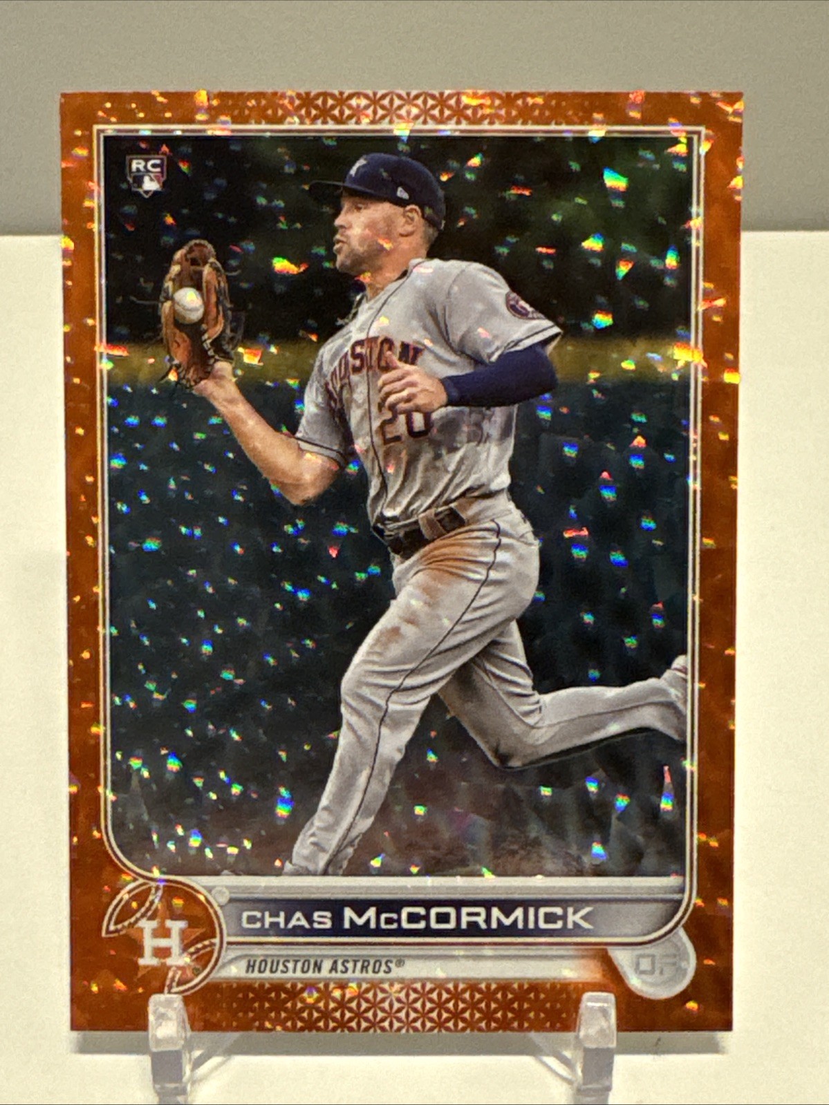 2022 Topps Series 1 - Orange Foil #135 Chas McCormick #’d 175/299 (RC) - Astros