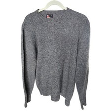 Vintage Robert Bruce Wool-Blend Sweater   Size Large   Charcoal Gray 80s/90s 