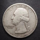 1934 **P** WASHINGTON SILVER QUARTER **NICE COIN!*** FREE SHIPPING! M5263