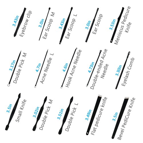 26 Pcs Nail Clippers Set Manicure Nail Clippers Pedicure Kit with Travel Case - Picture 4 of 7