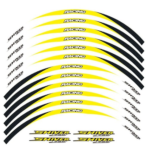 Motorcycle stripes Wheel Hub Rim Strip Sticker Decal For Aprilia SHIVER 750 - Picture 4 of 10