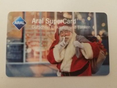 ARAL SUPERCARD - WEIHNACHTSMANN - ARAL GUTSCHEIN LEER  SAMMLERKARTE KARTE