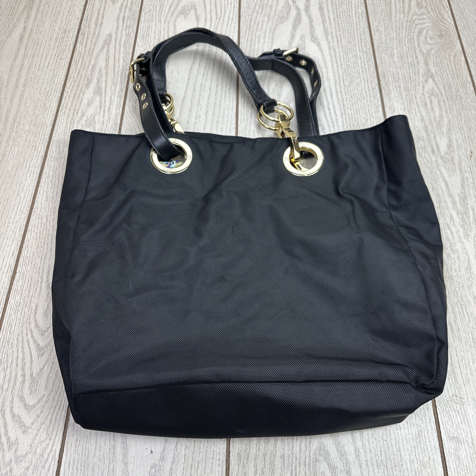 JPK Paris Women Black Canvas Bucket Tote Handbag Bag 75