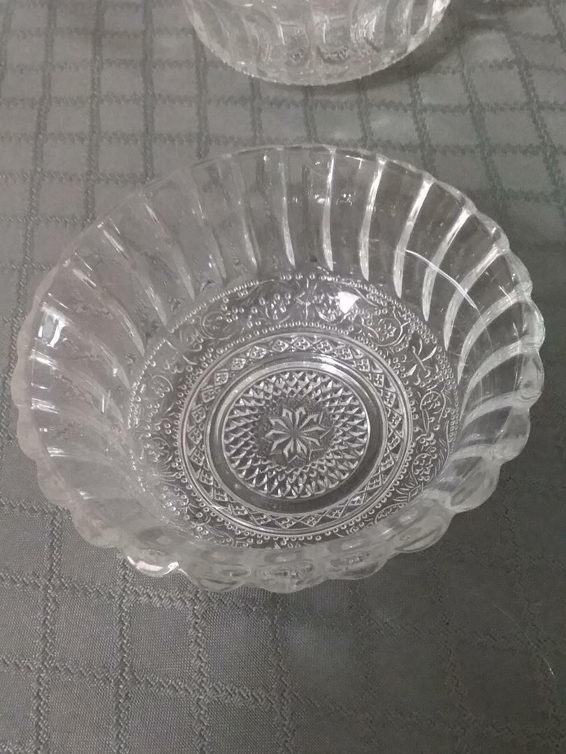 Vintage Cut Glass Fruit Bowls Set of 2 eBay