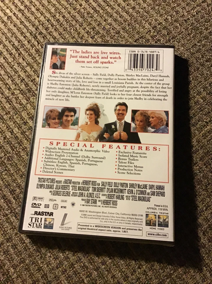 STEEL MAGNOLIAS 1989 DVD BRAND NEW DOLLY PARTON JULIA ROBERTS SALLY FIELD Foto 2 de 3