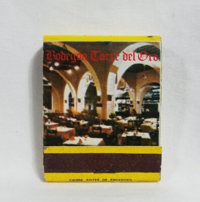 Vintage Bodegon Torre Del Oro Restaurant Matchbook Sevilla Spain Advertising