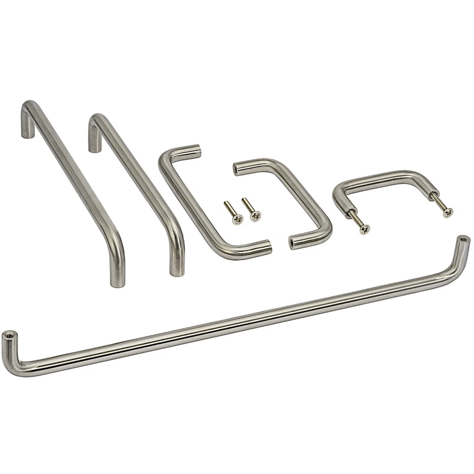 Bügelgriff Möbelgriffe ECHT EDELSTAHL massiv Schubladengriff Küche Schrankgriffe - Bild 2 von 4