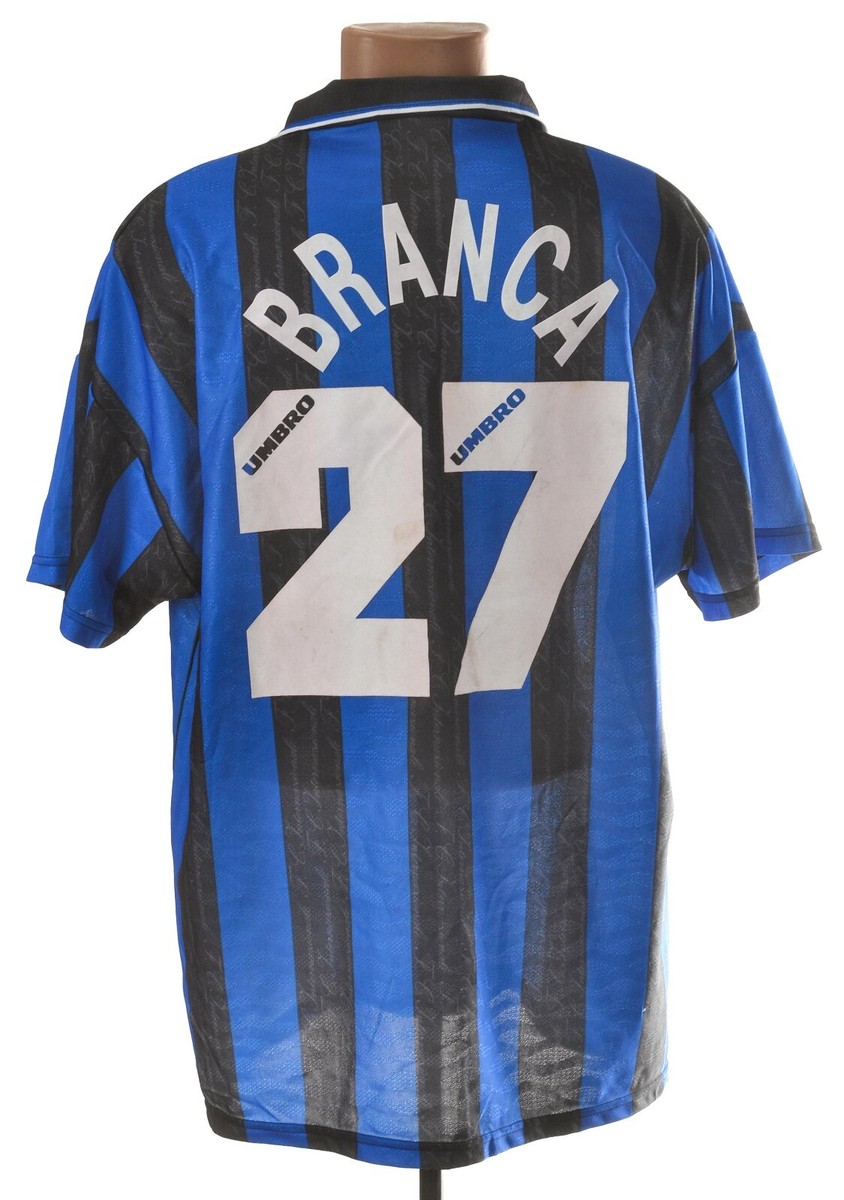 INTER MILAN ITALY 1996/1997 HOME FOOTBALL SHIRT UMBRO SIZE XL