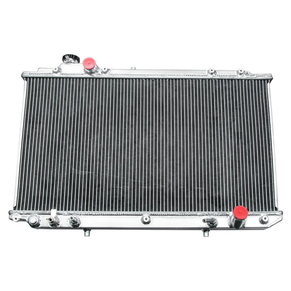 Radiador de 4 filas para 98 99-2005 Toyota Aristo JZS161 2JZ-GT LEXUS GS300 GS400 AT Foto 3 de 4