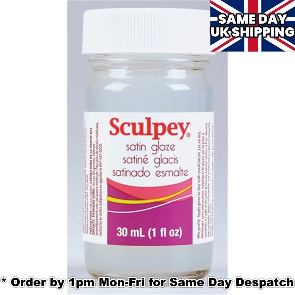 SCULPEY SATIN GLAZE VARNISH / For Fimo Sculpey Polymer Clay 30ml