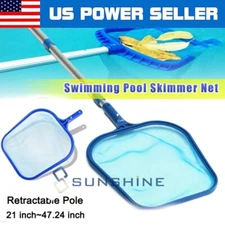 Handheld Cleaning Swimming Pool Fine Mesh Pool Skimmer Leaves Rake Net Scooper