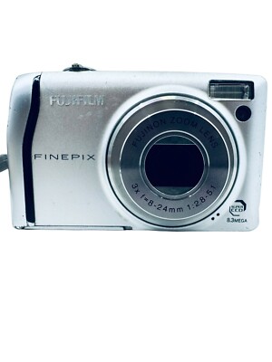 Fujifilm FinePix F40fd P&S 8.3 MP Silver Digital Camera Parts 