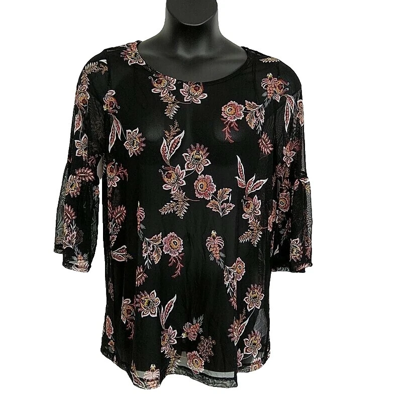 Blusa top floral de amor para mujeres