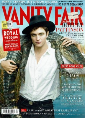 VANITY FAIR ROBERT PATTINSON KATE MIDLETON JOHN F KENNEDY JACK DORSEY TWITTER