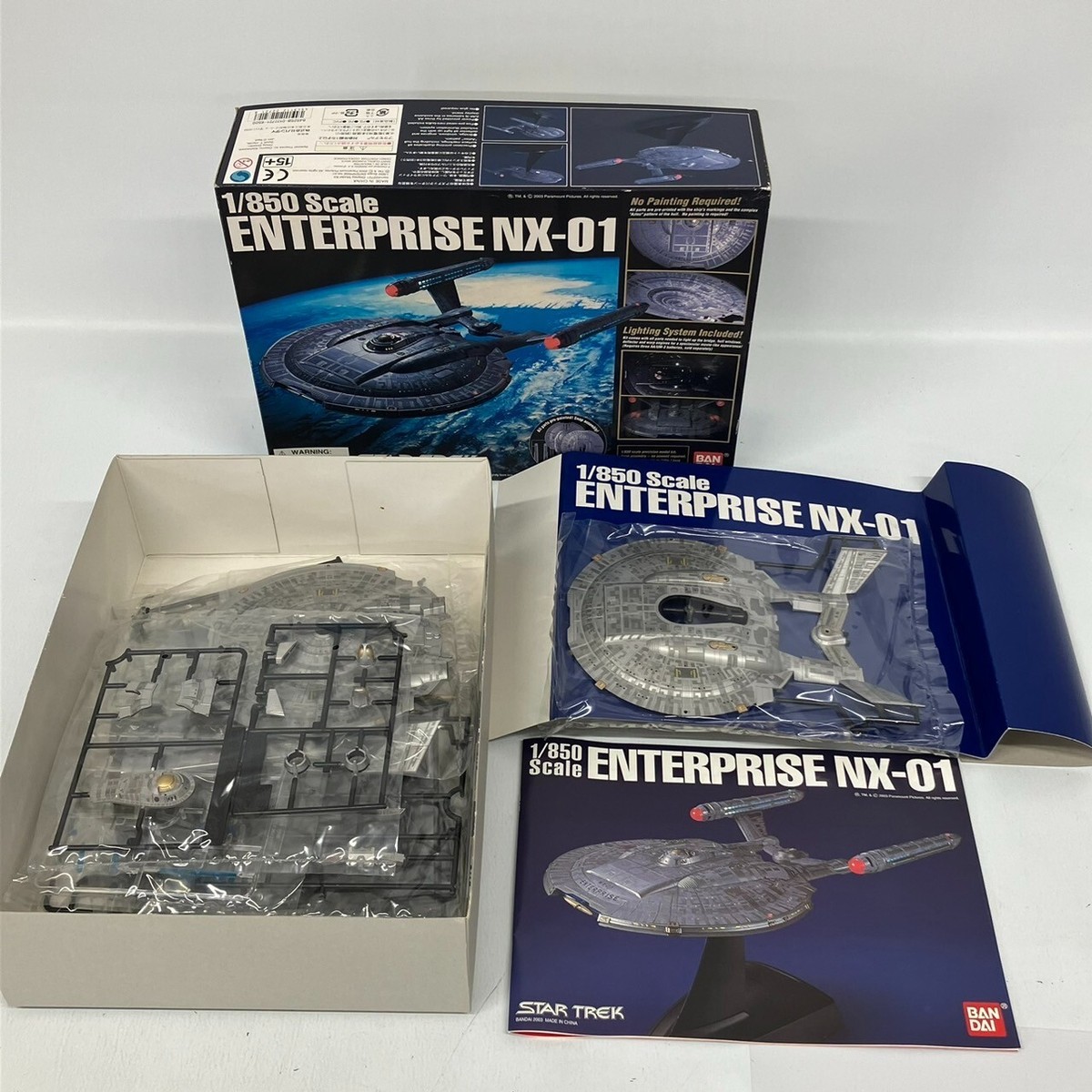 ブ*ー様 BANDAI 1/850 ENTERPRISE NX-01 Bandai 1/850 Star Trek Enterprise NX-01 Review and Build by