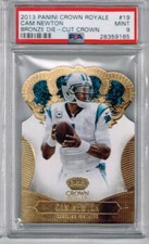 2013 Panini Crown Royale Cam Newton Bronze Die-Cut Crown PSA 9