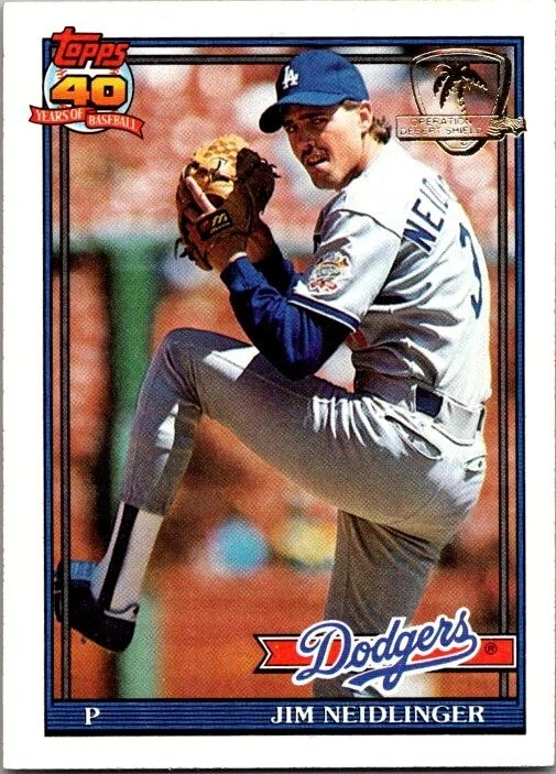 1991 Topps Desert Shield Baseball Cards Complete your Set U Pick From List 2-200 - Image 4 of 4