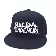 SUICIDAL TENDENCIES Official Snapback Embroidered Hat Dogtown Punk Metal Black