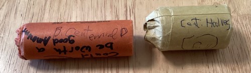 1976-D Bicentennial Quarter Roll and Half Dollar Roll: One of each - 第 2/2 張圖片