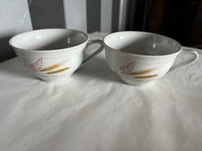 MANUFACTURE ROYAL 2 anciennes tasses grandes décor épi de blé