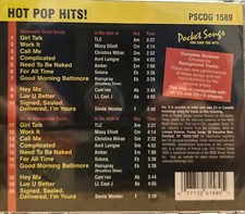 1589 POP POCKET SONGS KARAOKE CDG  LOT MI