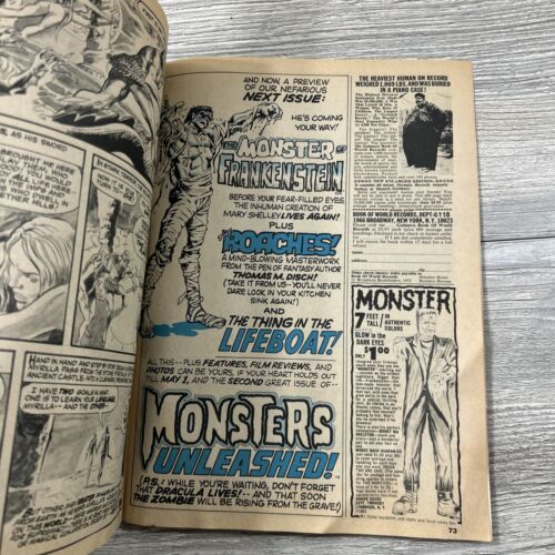 Monsters Unleashed #1 1st Appearance Solomon Kane Marvel Comics 1973 Werewolf - Picture 8 of 24