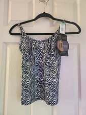 TC Just Enough Total Comfort Control Camisole Zebra Shape Wear Size 34 NWT 