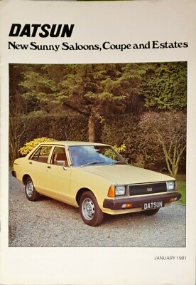 Datsun Sunny (B310) Brochure 1981 | eBay