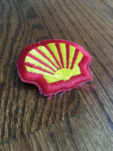 Vintage SHELL OIL Service Station Mechanics Uniform Patch Petroleum Gas Gasoline - Picture 4 of 4